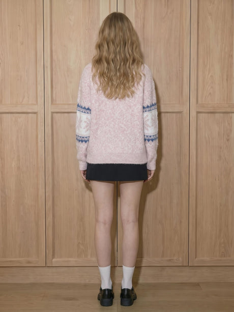 Splicing Color-blocked Sweaters