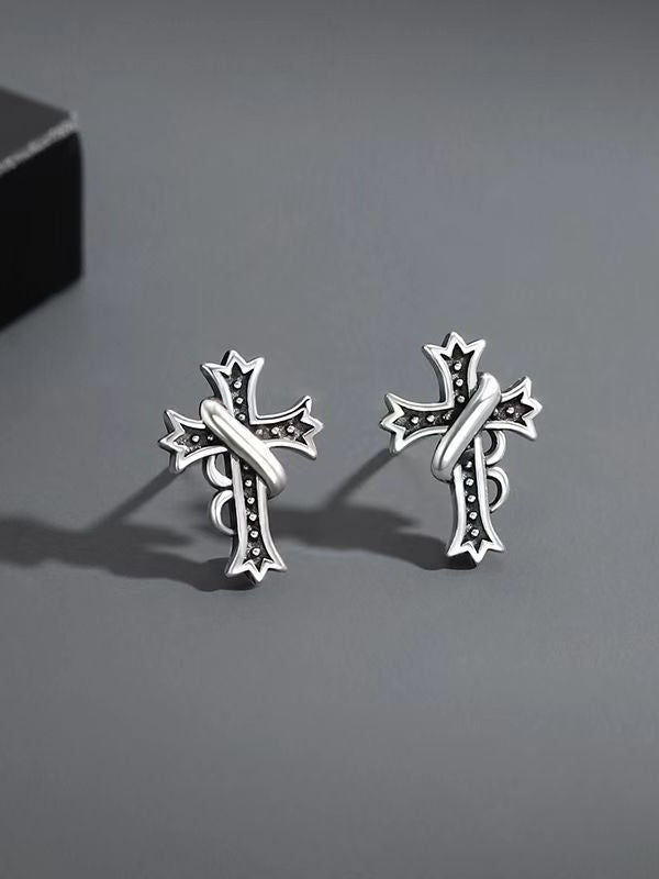 Boucles d'oreilles en croix