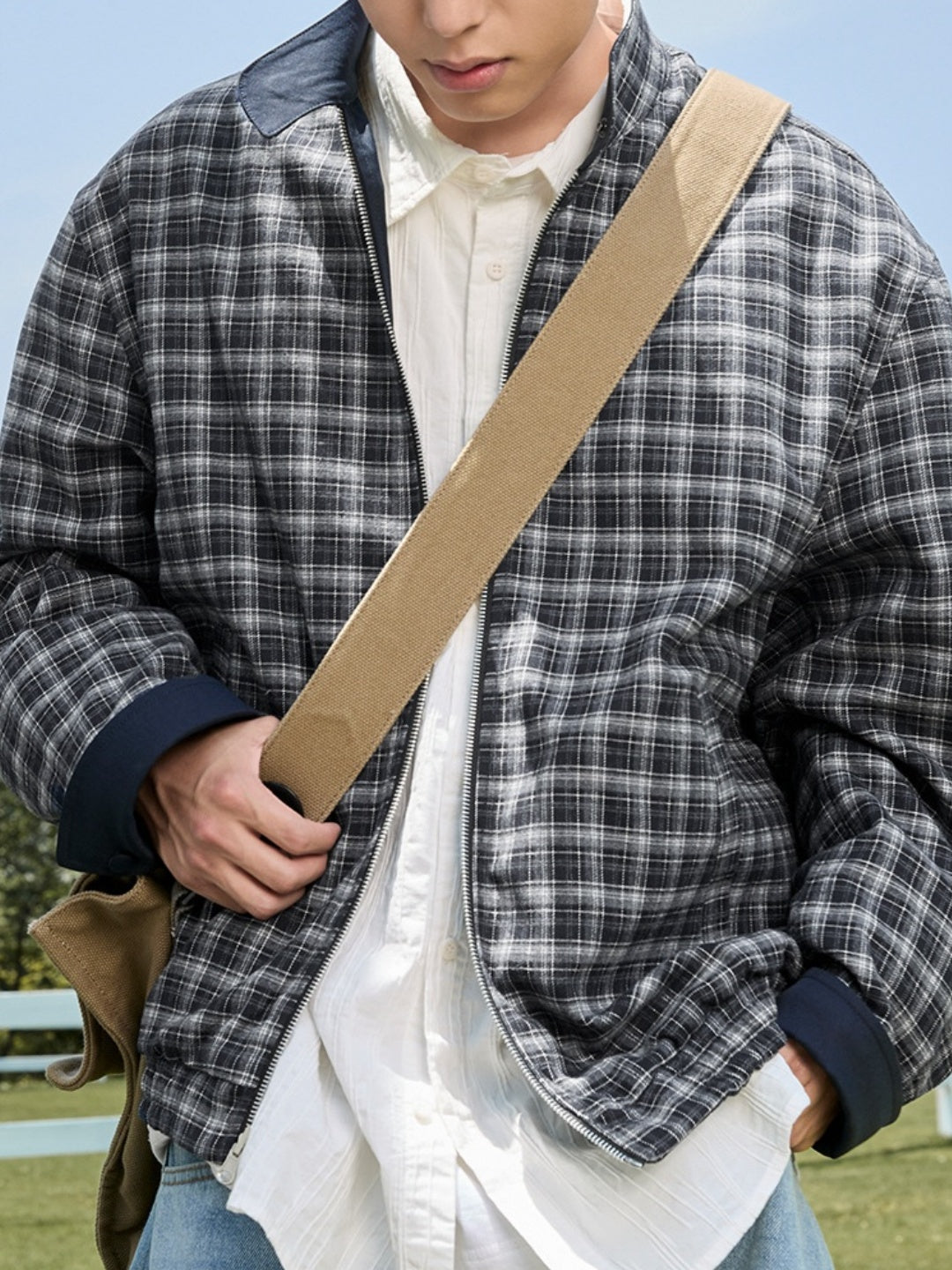 Liber Autumn Men's Solid Color Jackets
