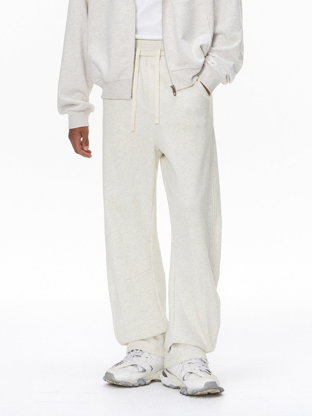 Liber Autumn Neutral wear Pocket decoration Solid Color Pants