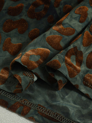 Liber Leopard Print Strapless Mini&Short Dresses