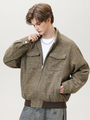 Liber Autumn Men's Plaid Jackets