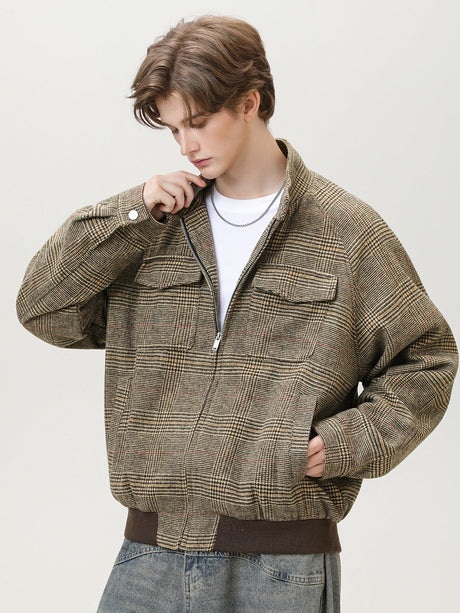 Liber Autumn Men's Plaid Jackets