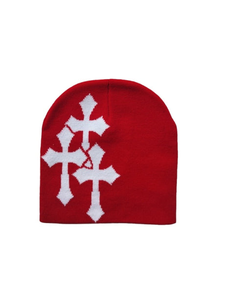 Cross Jacquard Hip Hop Windproof Beanies