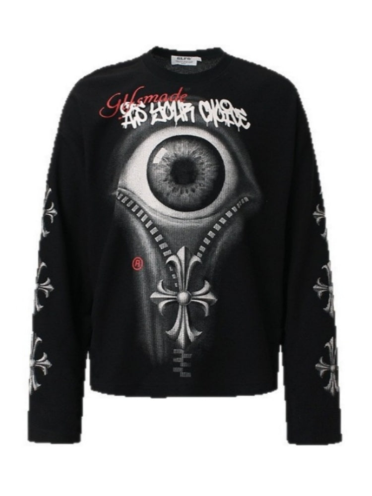 Liber Autumn Neutral wear Printed Eye T-shirts