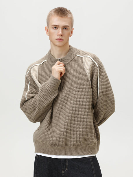 Liber Autumn Men's Color-block sweater