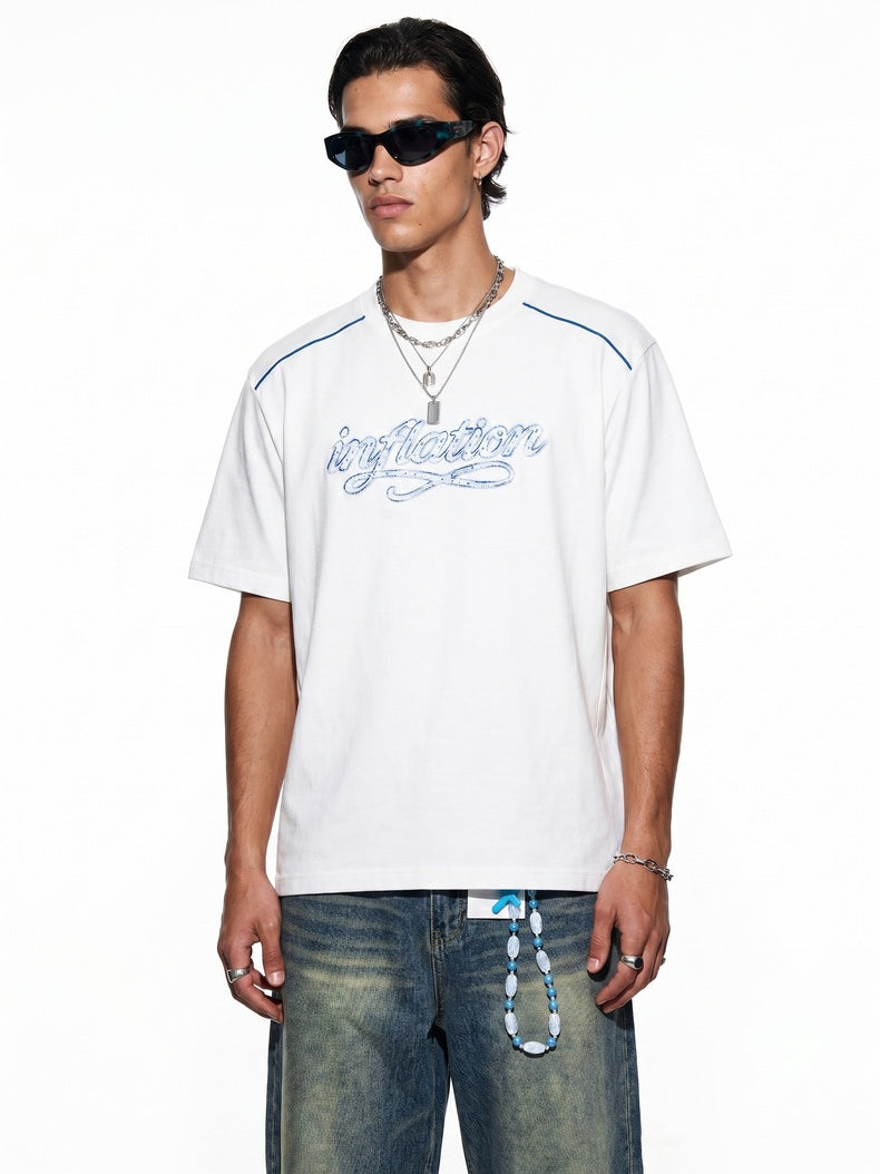 Applique Color-blocked T-shirts