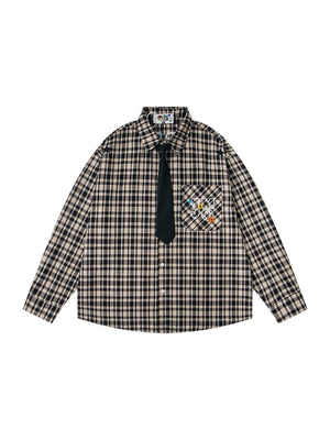 Tie Plaid Shirts