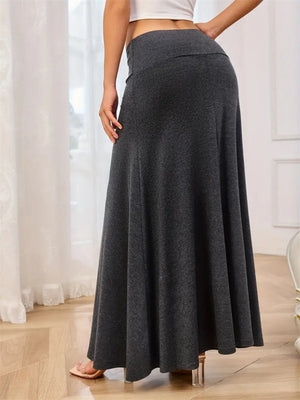 Knitting Solid Color Leisure Skirts