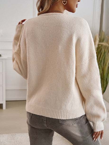 Lace up Bow Hollow Sweaters