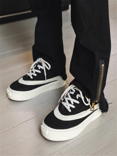 Suede Color-blocked Sneakers
