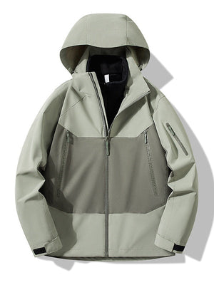 Hard Shell Triple Removable Fleece Water Proof Antifouling Windproof Windproof Jacket