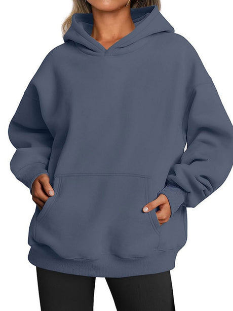 Liber Autumn Women's Pocket Sweatshirts&Hoodies