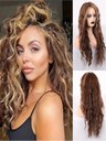 Long, Bouncy, Wavy Wig Made Of Synthetic Fibers