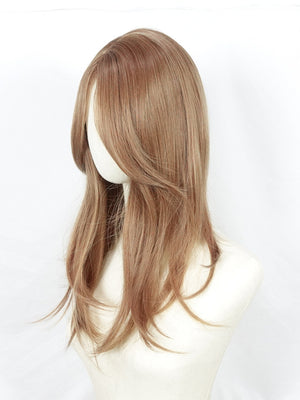 Invisible, Seamless Synthetic Long Wig That Covers Gray Hair