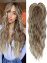 Invisible, Seamless, Long, Curly Wig With White Hair Covering