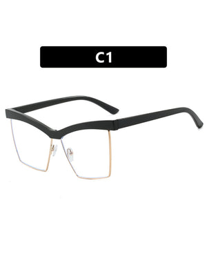 Leopard Print Full-frame Square Fashion Glasses