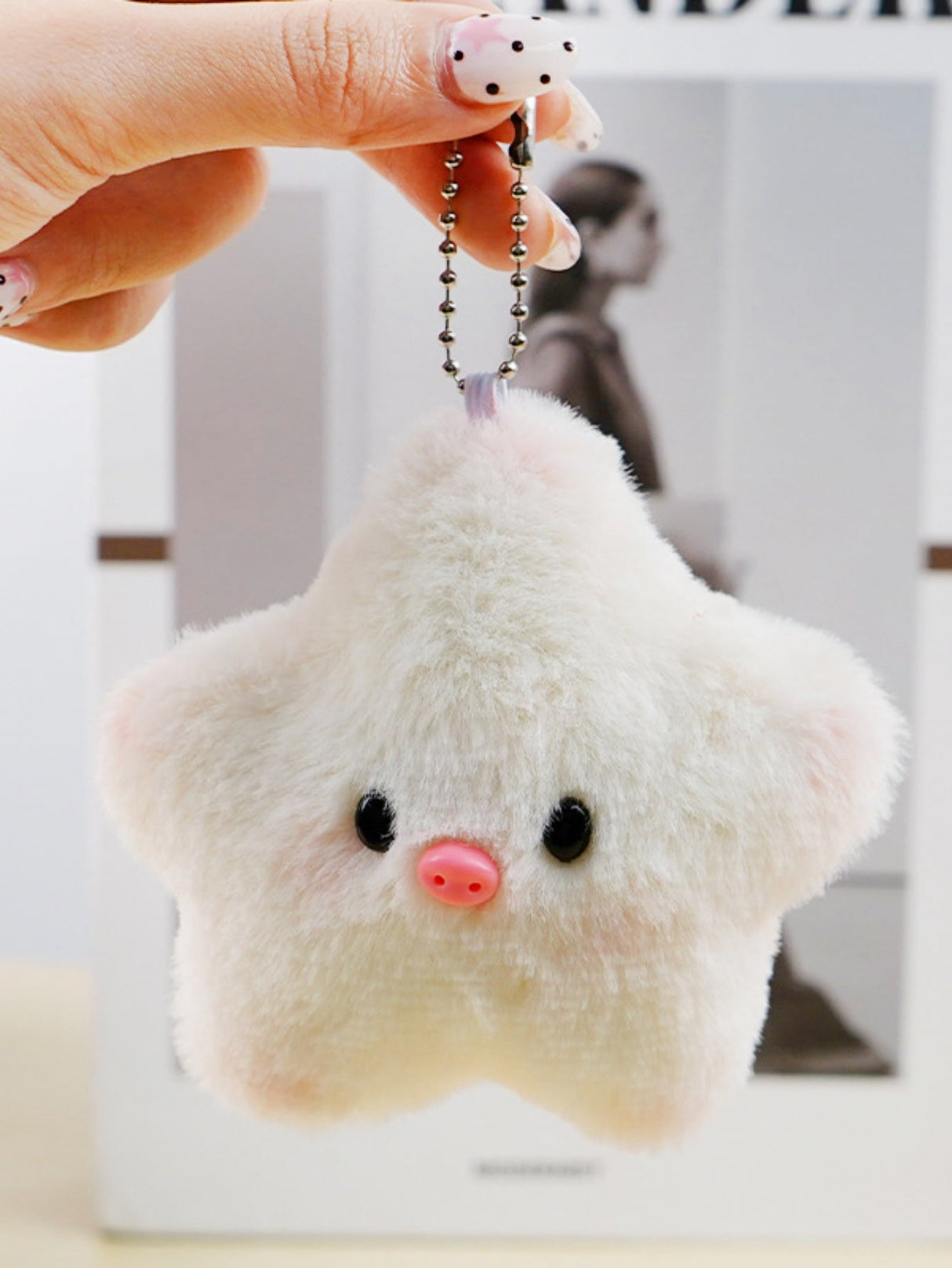 Stern-Plüschtier-Schlüsselanhänger