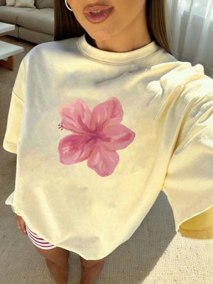 Casual And Versatile 3D Letter Pattern T-shirt