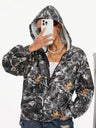 Cardigan Street Style Camouflage Full Print Hooded Jacket Loose Daily Casual Jacket