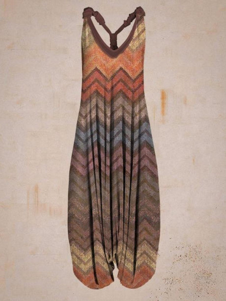 Printed Camisoles Loose-fit Jumpsuits