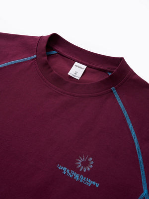 T-shirts imprimés goutte d'eau de sport à blocs de couleurs