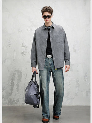 Design Tie-dye Long-sleeved Shirt