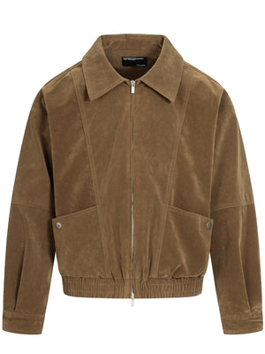 Old Money Style Draping Loose Faux Suede Lapel Jackets