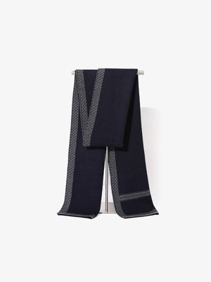 Écharpes en laine à rayures et à carreaux