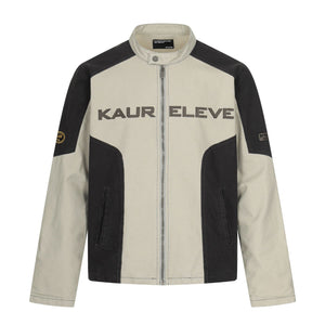 Retro Locomotive Short And Wide Boxy Loose Letter Jackets