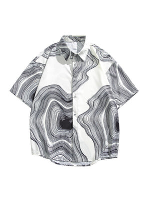 Hawaii Printed Loose-fit Beach Shirts