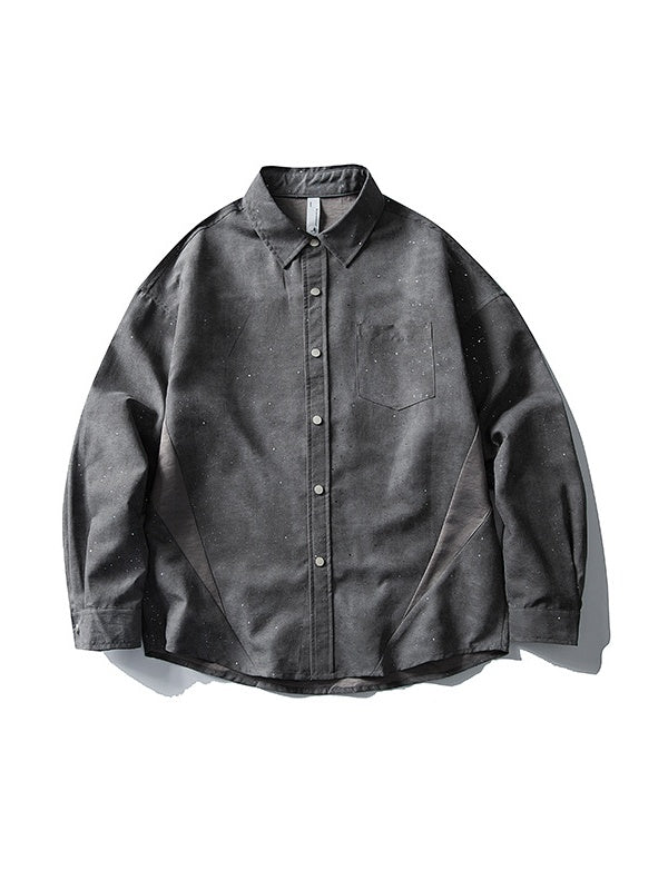 Design Tie-dye Long-sleeved Shirt