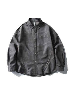 Design Tie-dye Long-sleeved Shirt