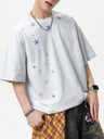Snowflake Printed Breathable Loose-fit T-shirts