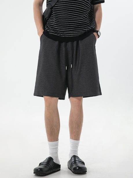 Faux Denim Loose-fit Straight-fit Mid-length Pants Five Points Shorts