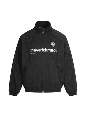 Retro Short And Wide Digital Printing Loose Stand Collar Football Jackets