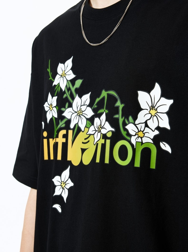 Floral Loose-fit T-shirts
