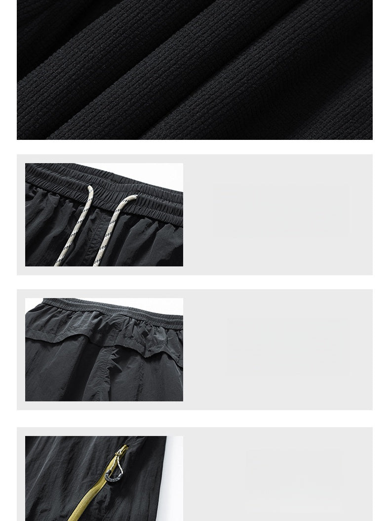 Outdoor Metal Three-proof Lightweight On Foot Straight Tooling Hiking Pants