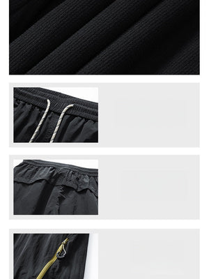 Outdoor Metal Three-proof Lightweight On Foot Straight Tooling Hiking Pants