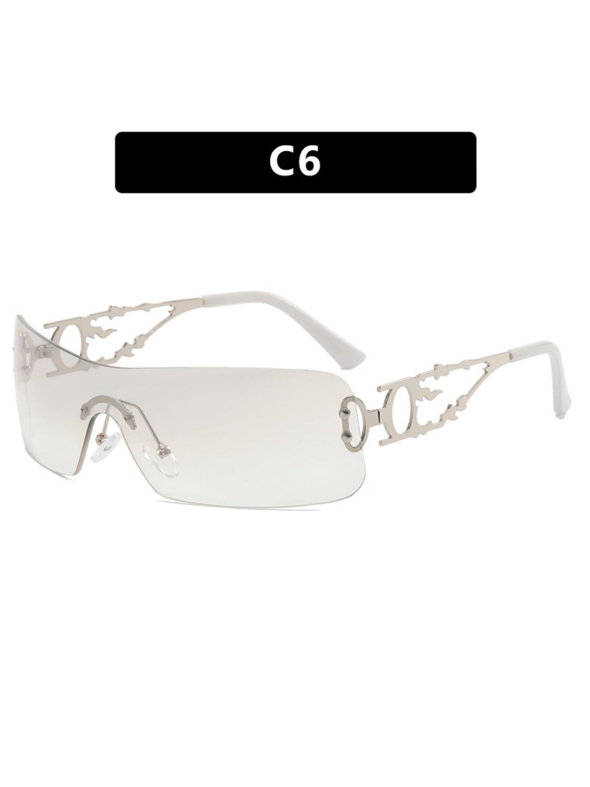 Frameless Cutout Sunglasses