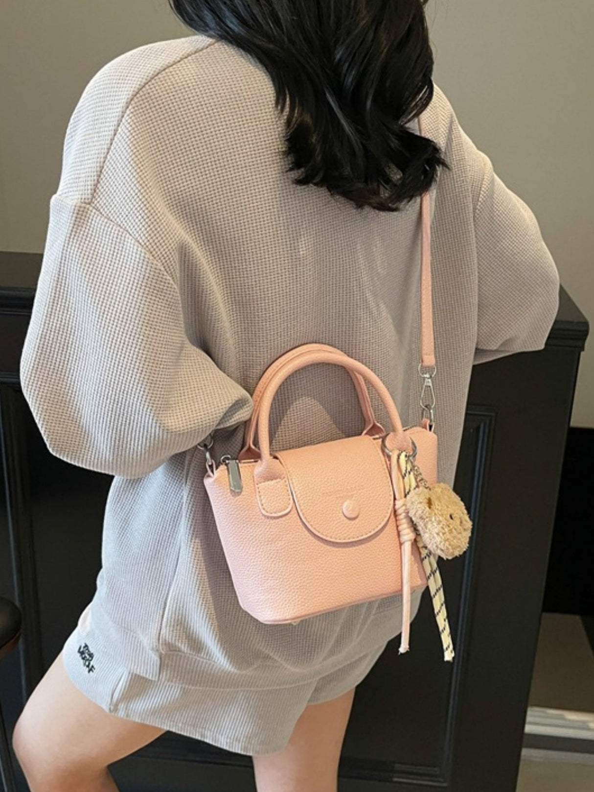 Lychee-patterned Crossbody Bag