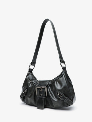 Stylish And Edgy Motorcycle Studded Shoulder Bag