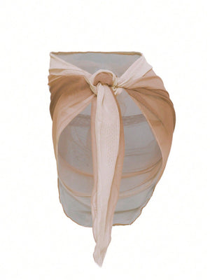 Gradient Color Tie Beach Dress