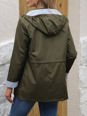 Removable Cap Water Proof Pocket Hooded Jackets