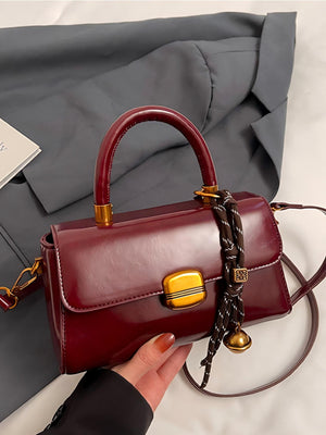 Retro-style Buckle Versatile Handbag