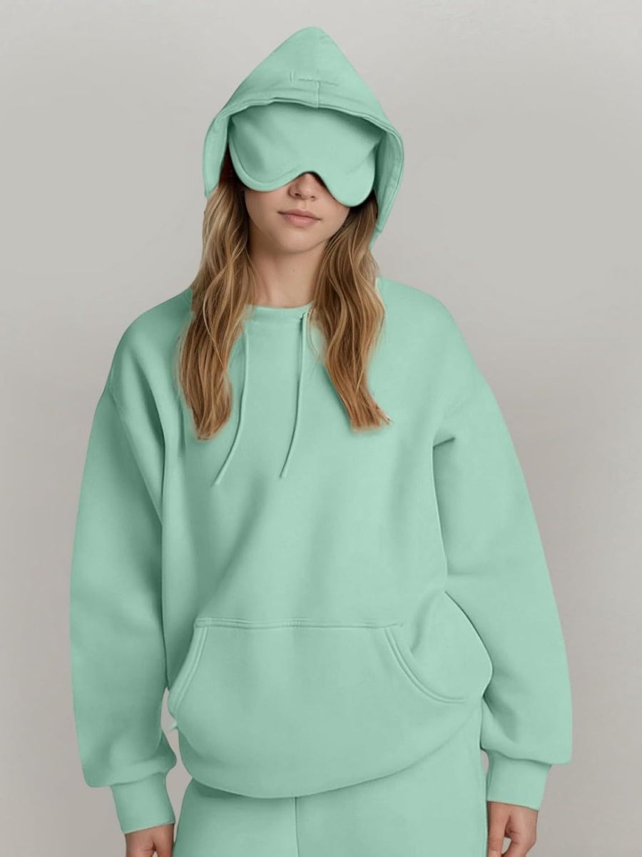 Liber Summer Women's Pocket Solid Color Sweatshirts&Hoodies