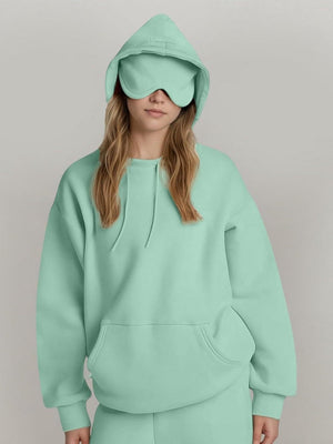Liber Summer Women's Pocket Solid Color Sweatshirts&Hoodies