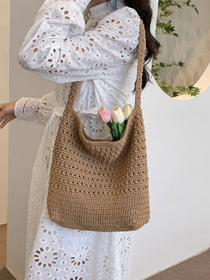 Woven Large-capacity Lightweight Shoulder Bag