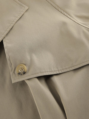 Liber Autumn Women's Pocket Solid Color Trench Coats