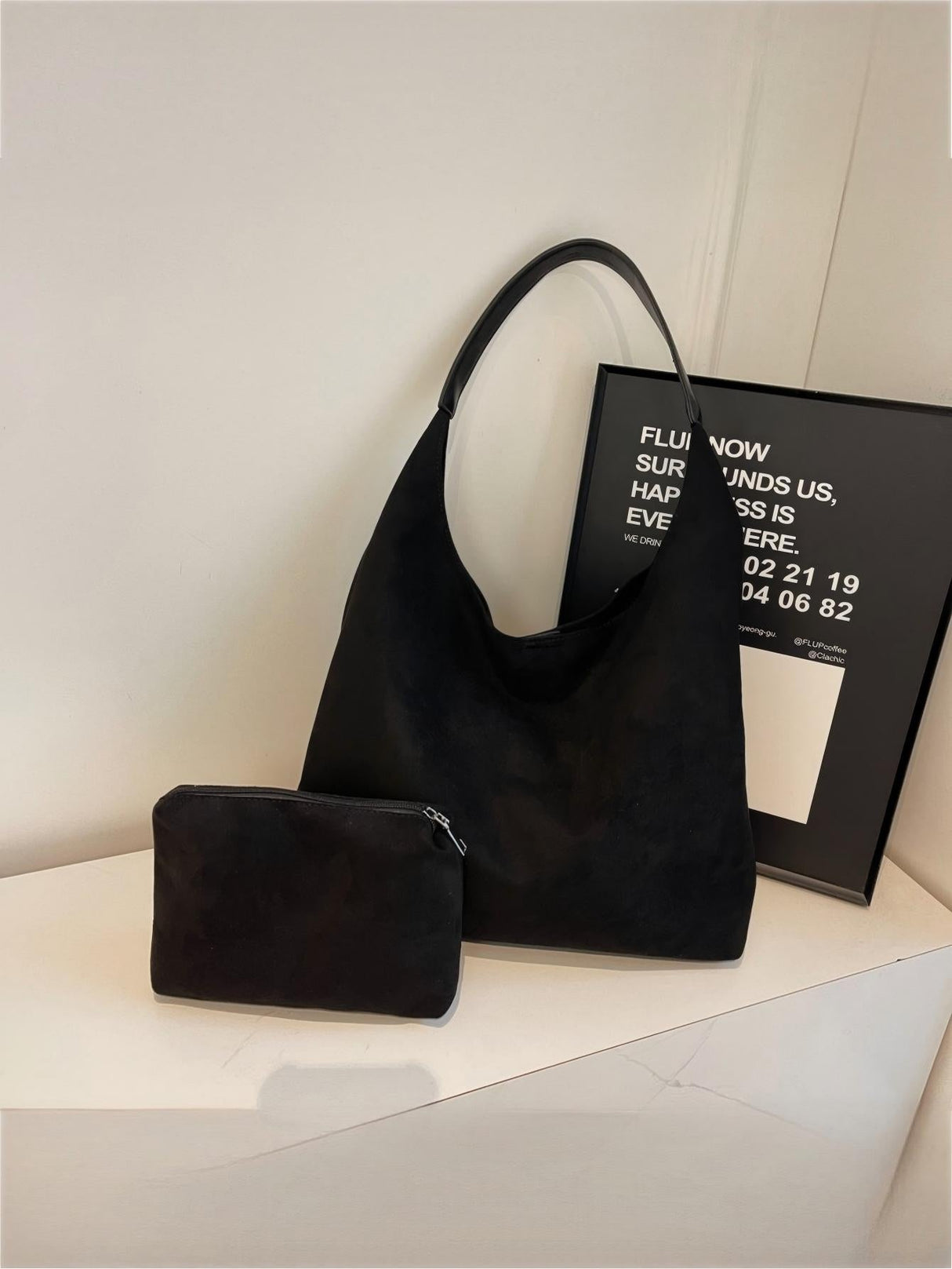 Large Capacity Suede Shoulder Bag